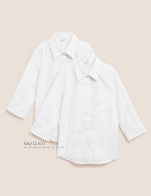 mens white school shirts