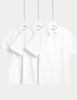 asda white school shirts