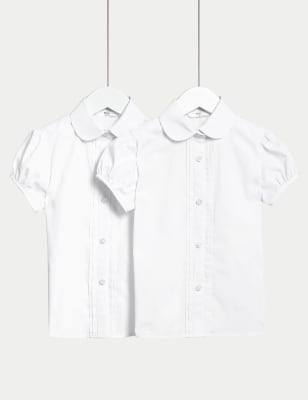 blue slim fit school shirts