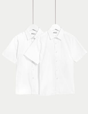 white cotton school shirts