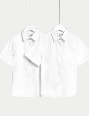 blue slim fit school shirts