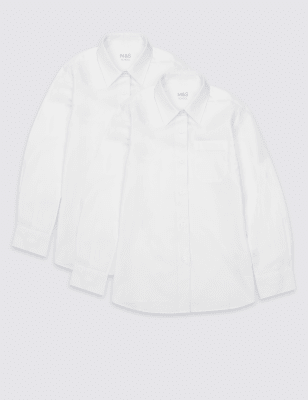 

Школьная блузка с длинным рукавом с технологиями Ultimate Non-Iron и Stain Away™ (2 шт)