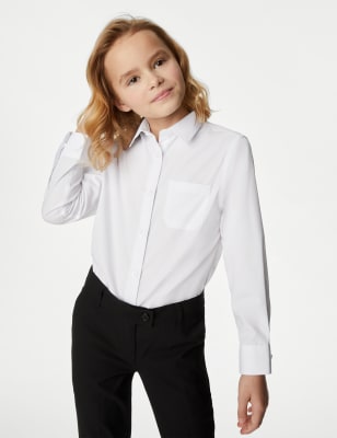 white school shirts m&s