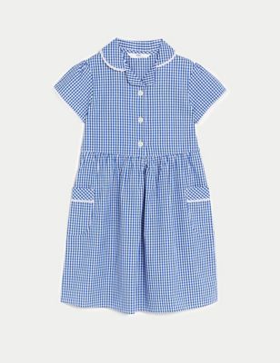 Next Blue School Dress Girls Age 5-6 Years