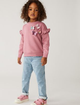Benetton sweatshirt discount 91% Pink 4Y KIDS FASHION Jumpers & Sweatshirts Hoodless 