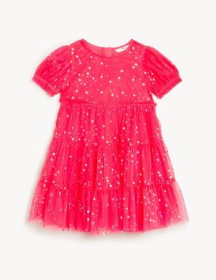 Star Print Dress (2 - 7 Yrs)