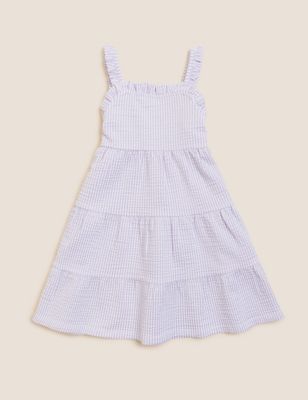 Cotton Rich Striped Dress (2-8 Yrs)