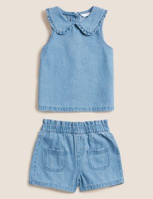 Denim Top & Bottom Outfit (2-7 Yrs)