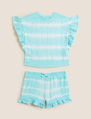 Pure Cotton Tie Dye Top & Bottom Outfit (2-7 Yrs)