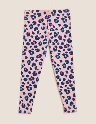 Cotton Rich Leopard Print Leggings (2-7 Yrs)