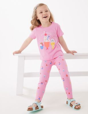 Cotton Rich Ice Cream Top & Bottom Outfit (2-7 Yrs)