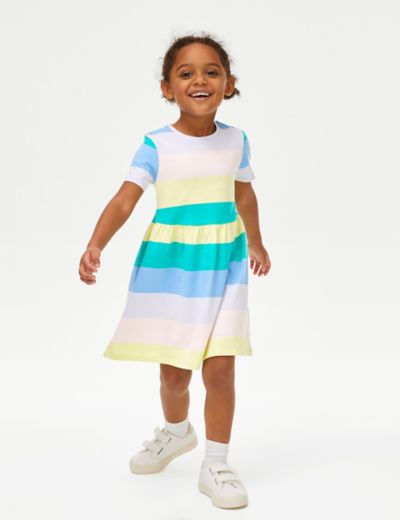 Buy Pink/Blue/Green Rainbow Sequin Sparkle Party Dress (3-16yrs) from the  Next UK online shop
