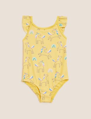 Unicorn Print Swimsuit (2-7 Yrs)