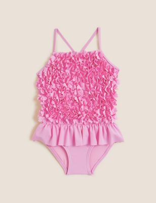 Frill Textured Swimsuit (2-7 Yrs)