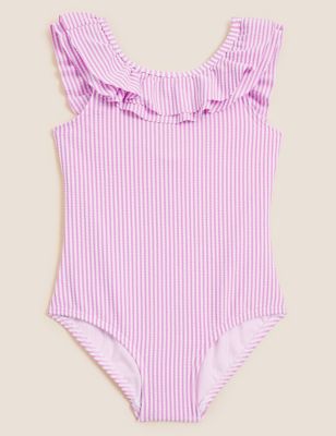 Stripe Frill Swimsuit (2-7 Yrs)