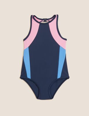 Colour Block Swimsuit (2-7 Yrs)