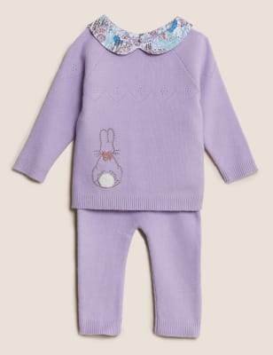 purple newborn outfit