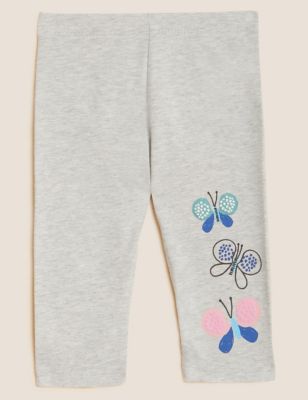 Cotton Rich Butterfly Stack Leggings (0 - 3 Yrs)