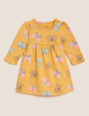 Cotton Rich Butterfly Print Dress (0-3 Yrs)