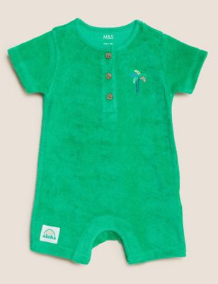 Cotton Rich Embroidered Romper (0-3 Yrs)