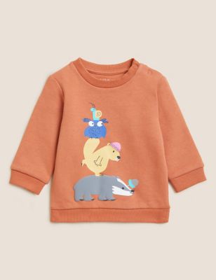 Cotton Rich Animal Sweater (0-3 Yrs)