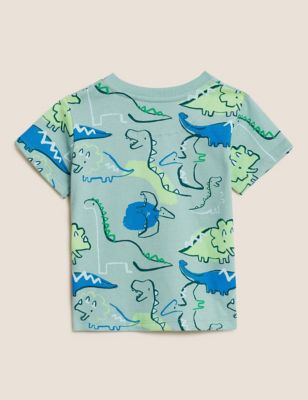 Pure Cotton Dinosaur T-Shirt (0-3 Yrs)