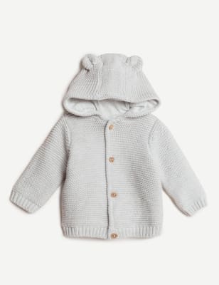 grey baby cardigan boy