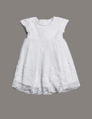 Pure Silk Rosebud Christening Occasion Dress | M