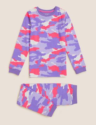 Cotton Rich Camouflage Pyjamas (7-16 Yrs)