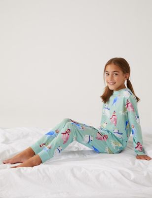 Pure Cotton Owl Pyjamas (6 - 16 Yrs)