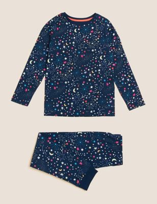 Pure Cotton Star Pyjamas (6-16 Yrs)