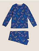 Хлопковая пижама с единорогами