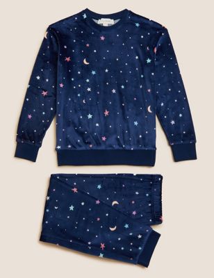 Velour Celestial Lounge Pyjama Set (6 - 16 Yrs)
