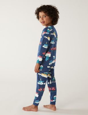 Boys 6-Piece Snug-Fit Cotton Pajama Set Kids Pjs Sleepwear 