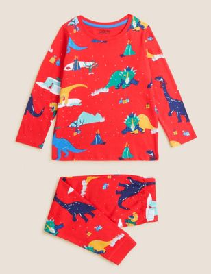 Pure Cotton Dinosaur Pyjamas (1 - 7 Yrs)