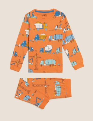 Cotton Rich Transport Print Pyjamas (12 Mths - 7 Yrs)