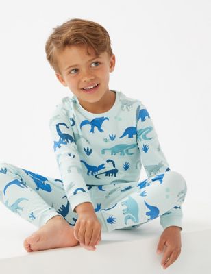 Cotton Rich Dinosaur Pyjamas (12 Mths - 7 Yrs)