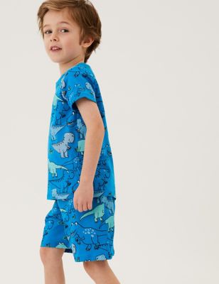 3pk Pure Cotton Dinosaur Pyjama Sets (1-7 Yrs)