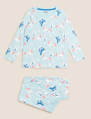 Pure Cotton Unicorn Pyjamas (12 Mths - 7 Yrs)