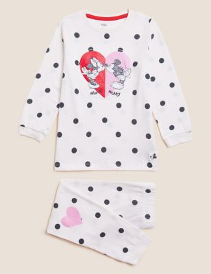 Minnie Mouse™ Glitter Heart Pyjama Set (2-7 Yrs)