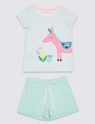 

Pure Cotton Short Pyjamas (9 Months - 5 Years), Аква микс