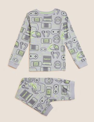 Cotton Rich Gaming Pyjamas (7-16 Yrs)