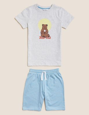 Cotton Rich Bear Cub Short Pyjama (1-16 Yrs)