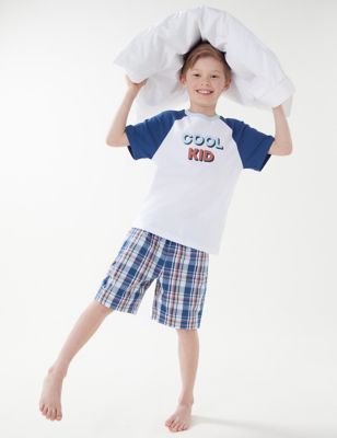 Pure Cotton Cool Kid Short Pyjama Set (1-16 Yrs)