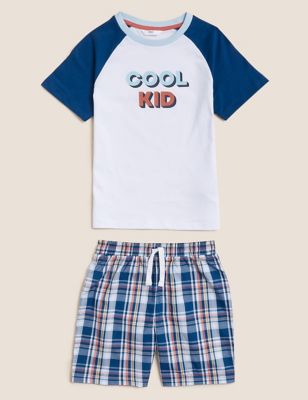 Pure Cotton Cool Kid Short Pyjama Set (1-16 Yrs)