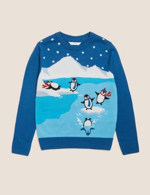 Mini Me Penguin Christmas Jumper (6-16 Yrs)
