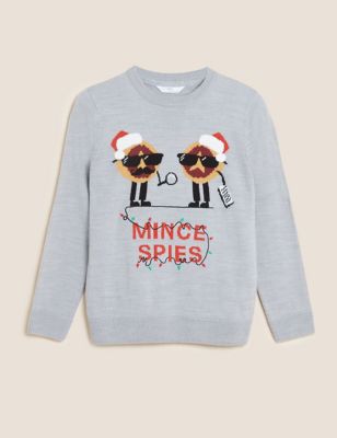 Mini Me Mince Spies Christmas Jumper (6-16 Yrs)