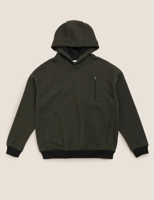 Cotton Rich Borg Lined Hoodie (6-16 Yrs)