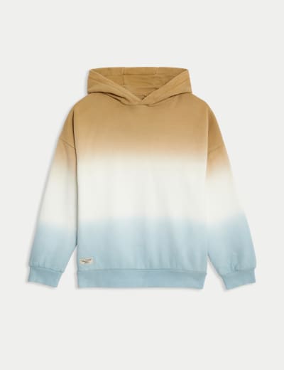 Fleece Colour Block Half Zip Hoodie 3 13 Yrs FatFace M S
