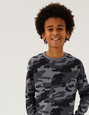 Boys Camouflage Shirt Long Sleeve Collar Ages 8 to 14 years Cotton Brand NEW 